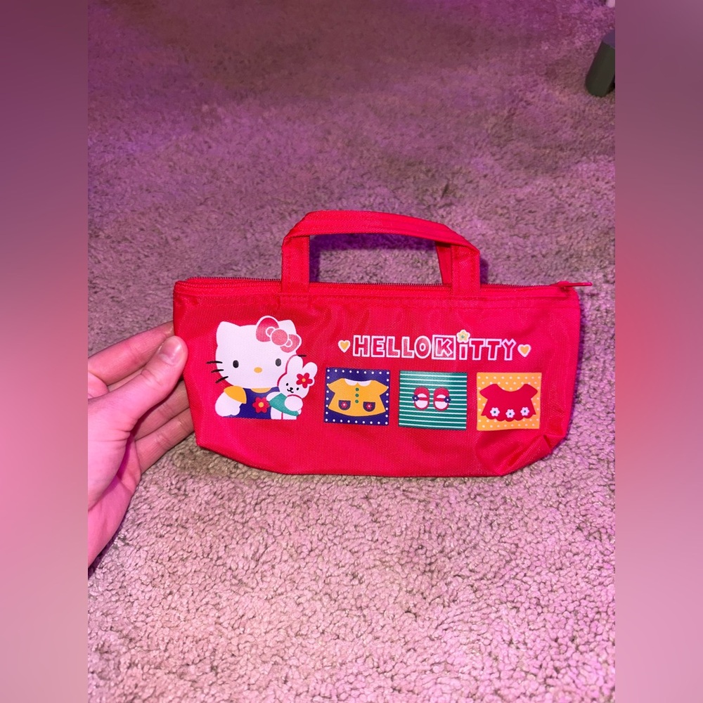 Sanrio Hello Kitty pencil bag, vintage from 1996.